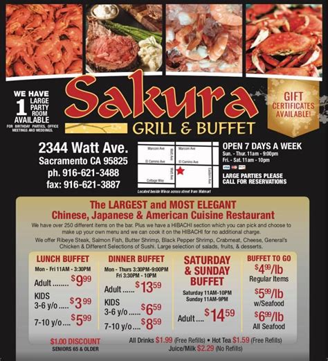 sakura sushi buffet|sakura buffet sacramento.